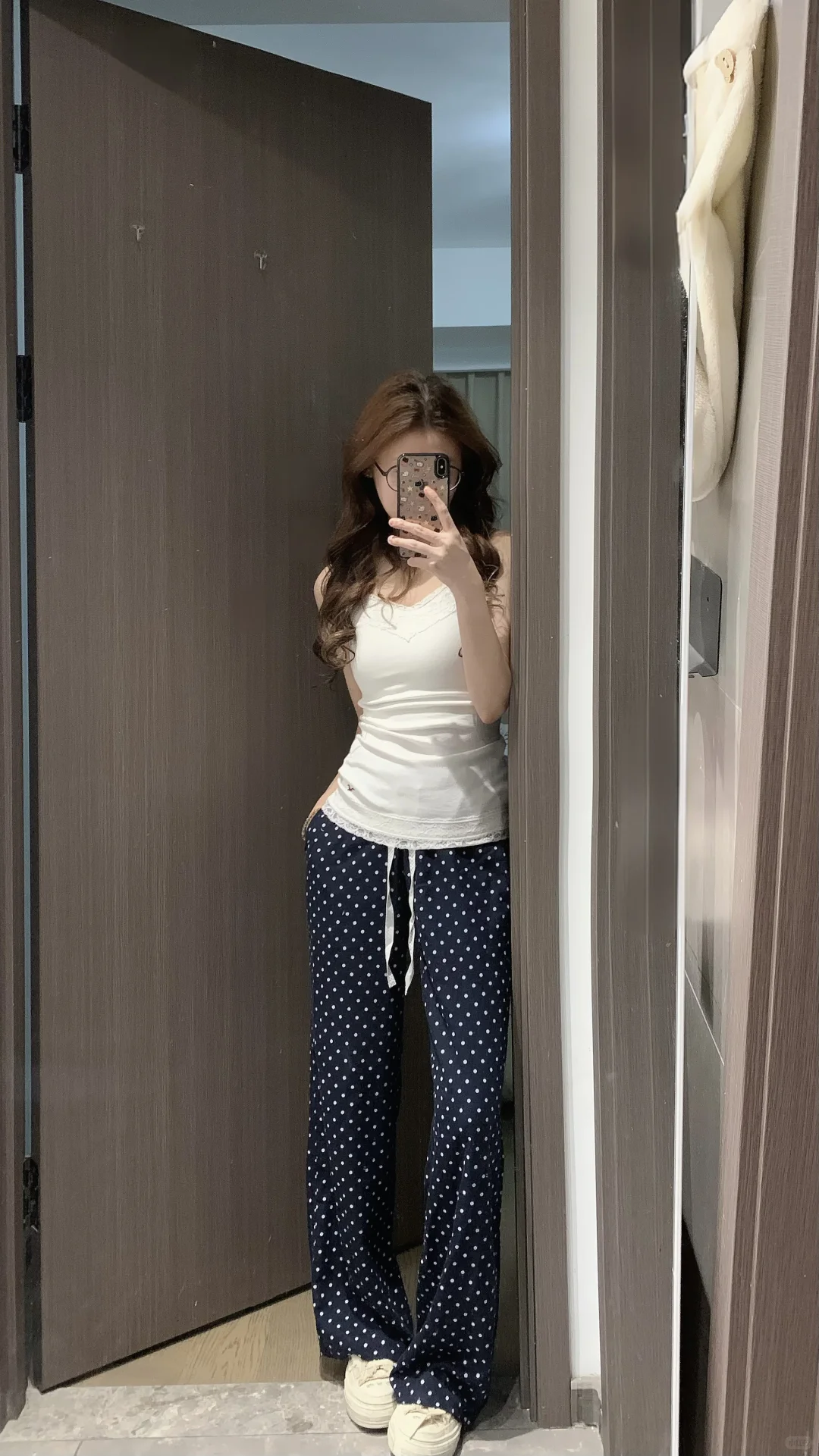 Hollister新款波点裤➕红标蕾丝吊带全色试穿