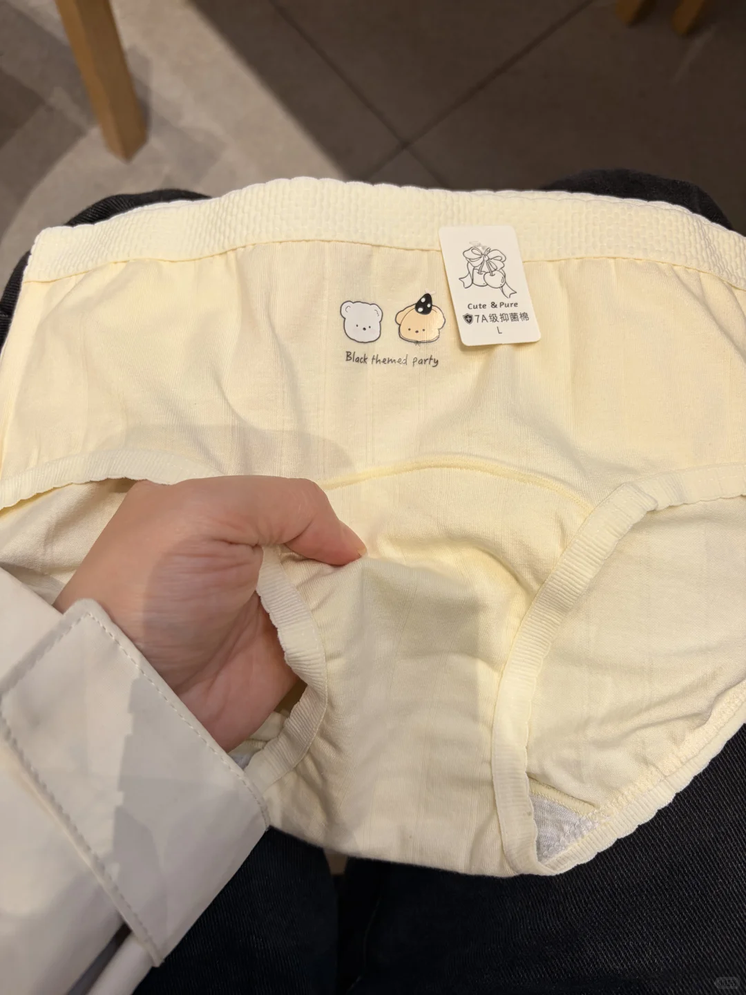 秋冬的棉内裤！有点厚度好舒服～