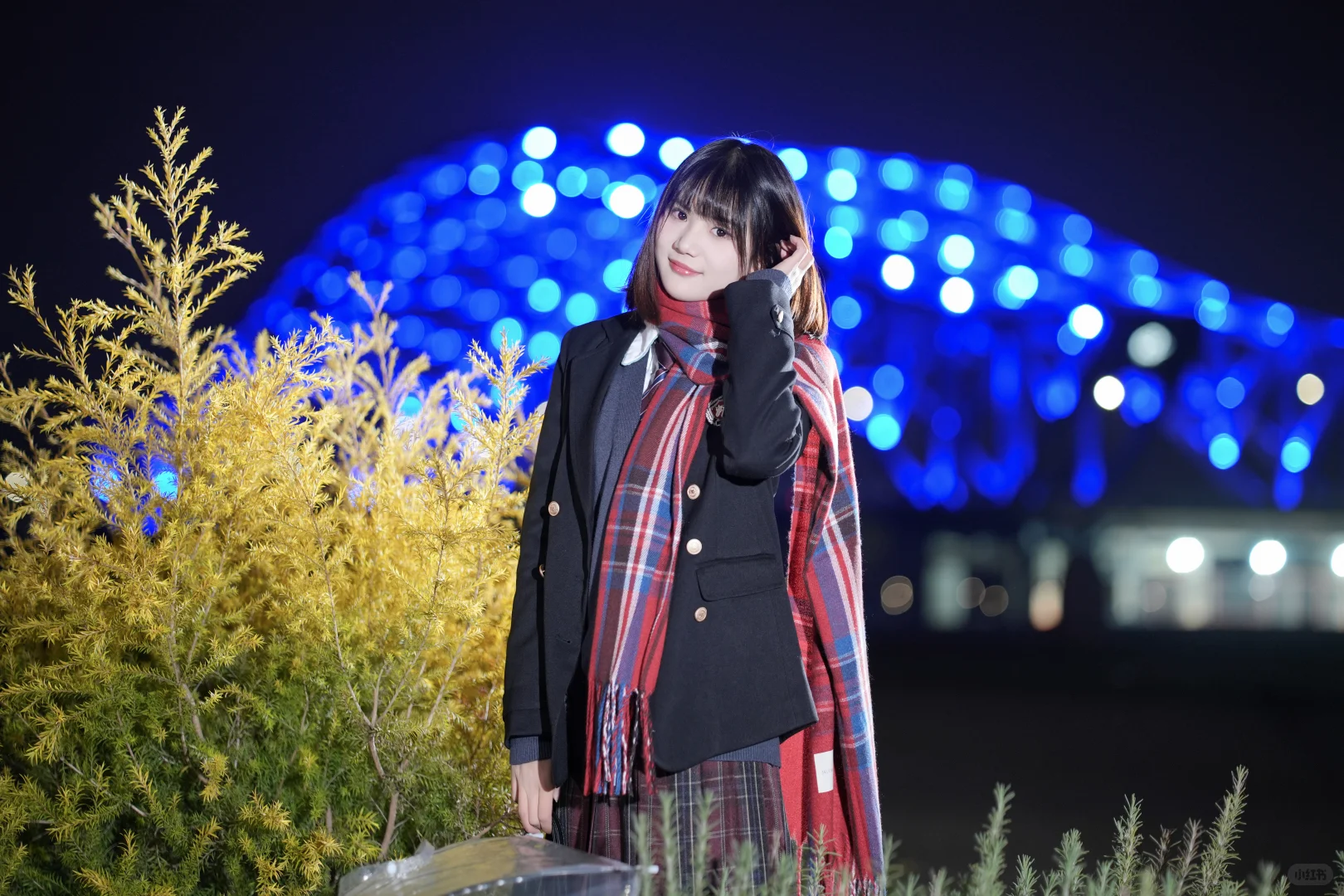 甜妹统治世界｜冬日夜景JK