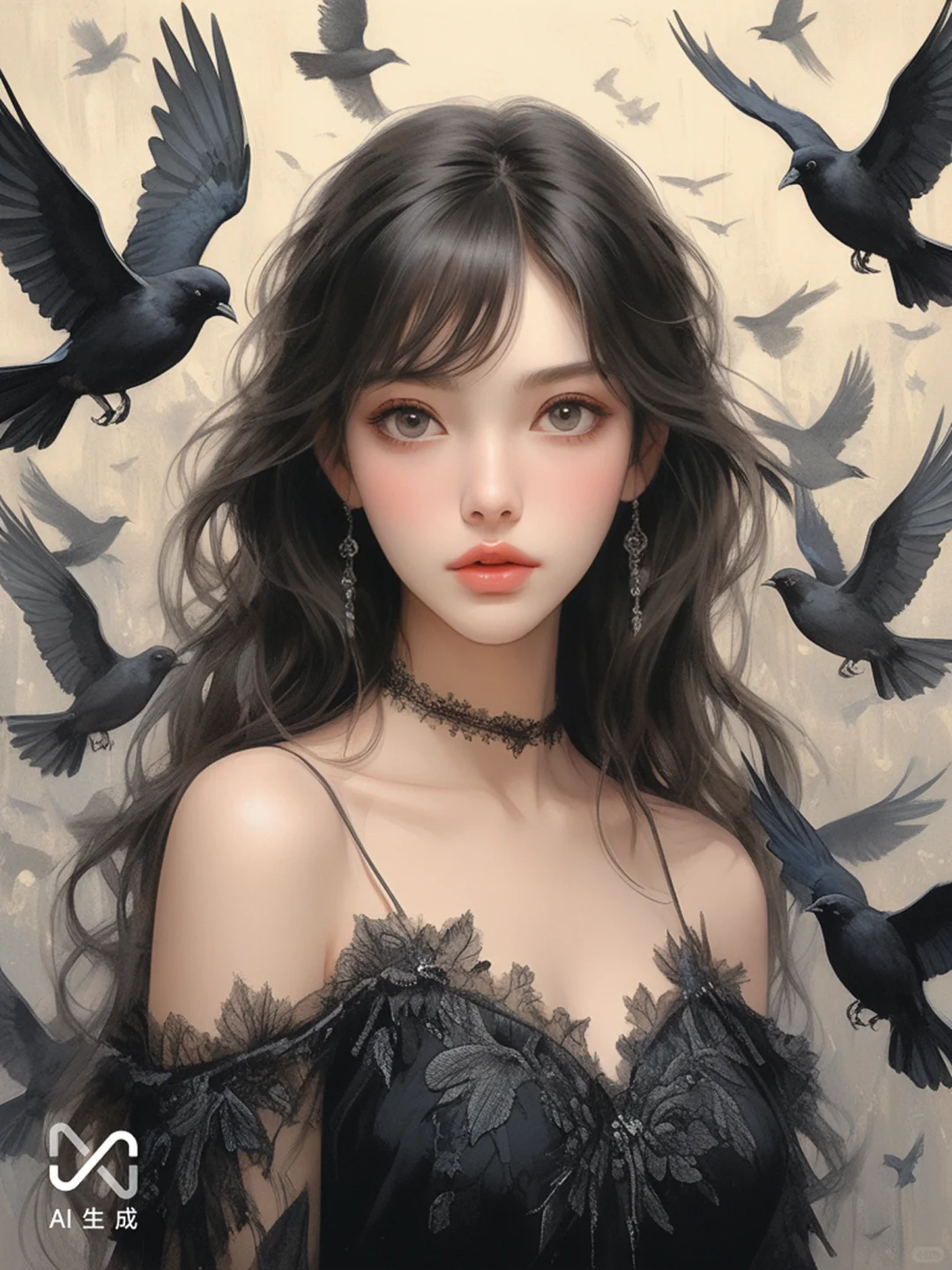 美丽优雅的天使公主女孩主角明星时尚大片