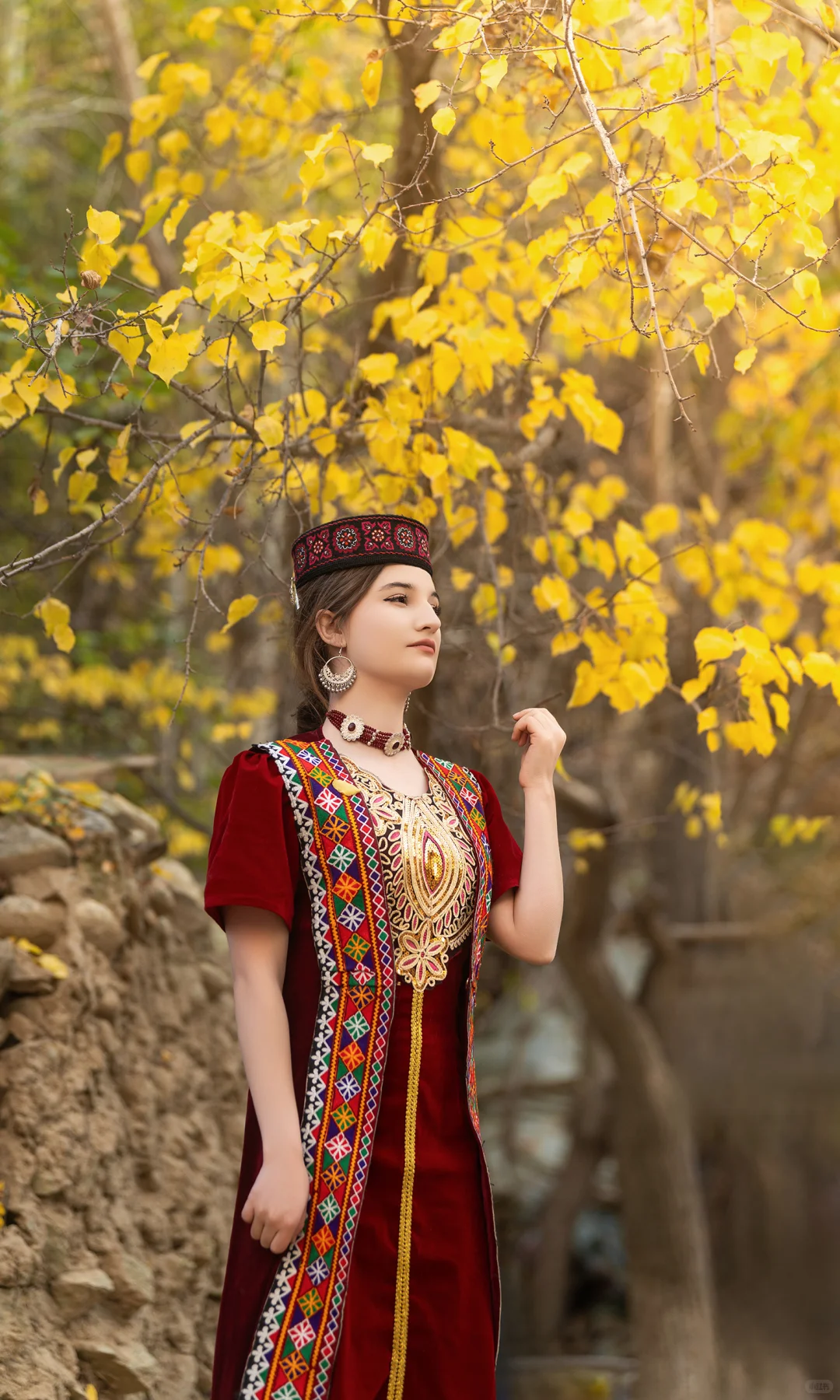 如杏花般纯洁和美丽的塔吉克女士们～