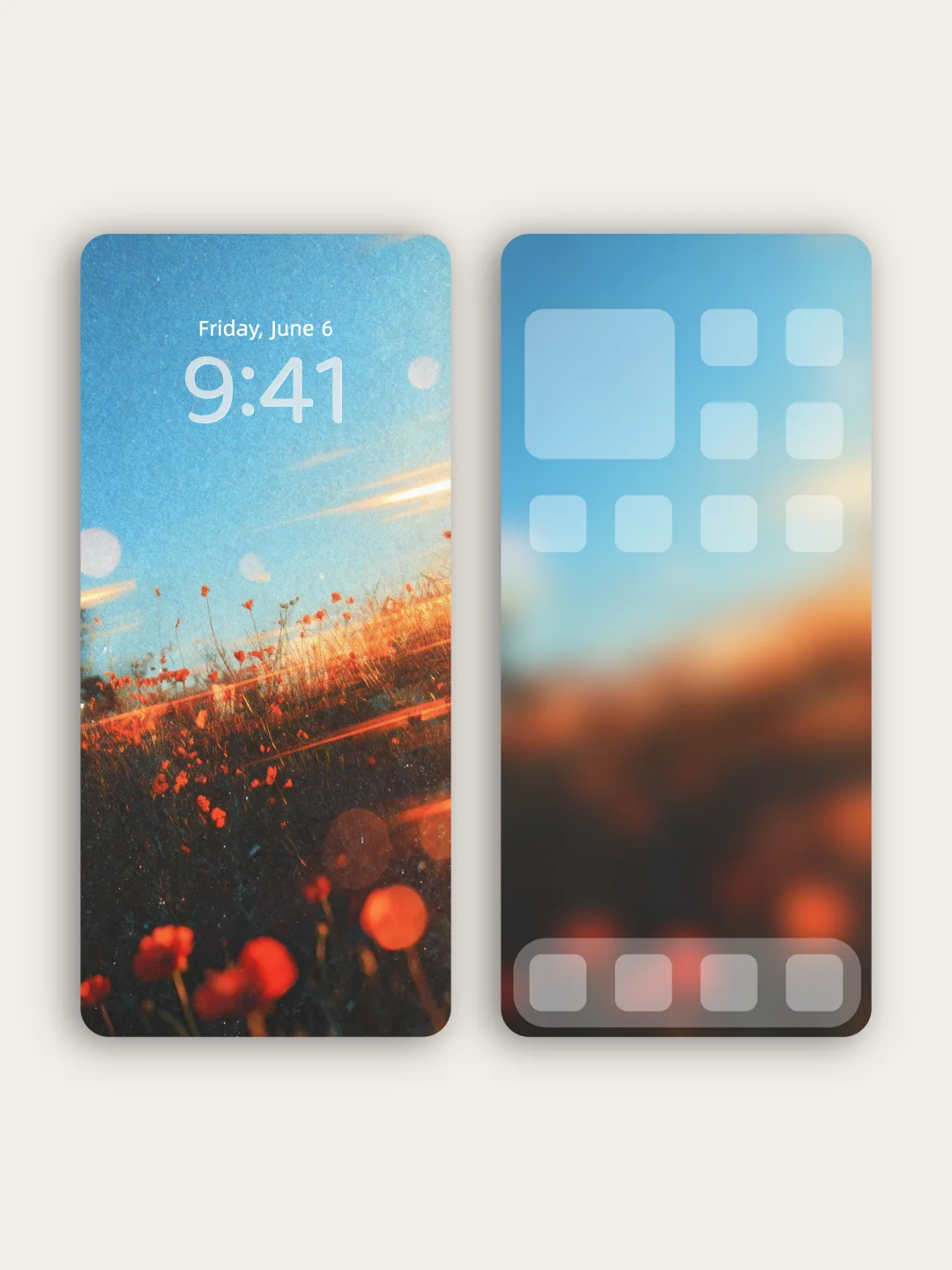 壁纸 | 在余晖的滤镜里绽放