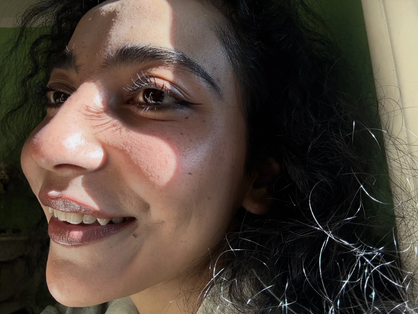 这束光也打在了我的脸上🌅