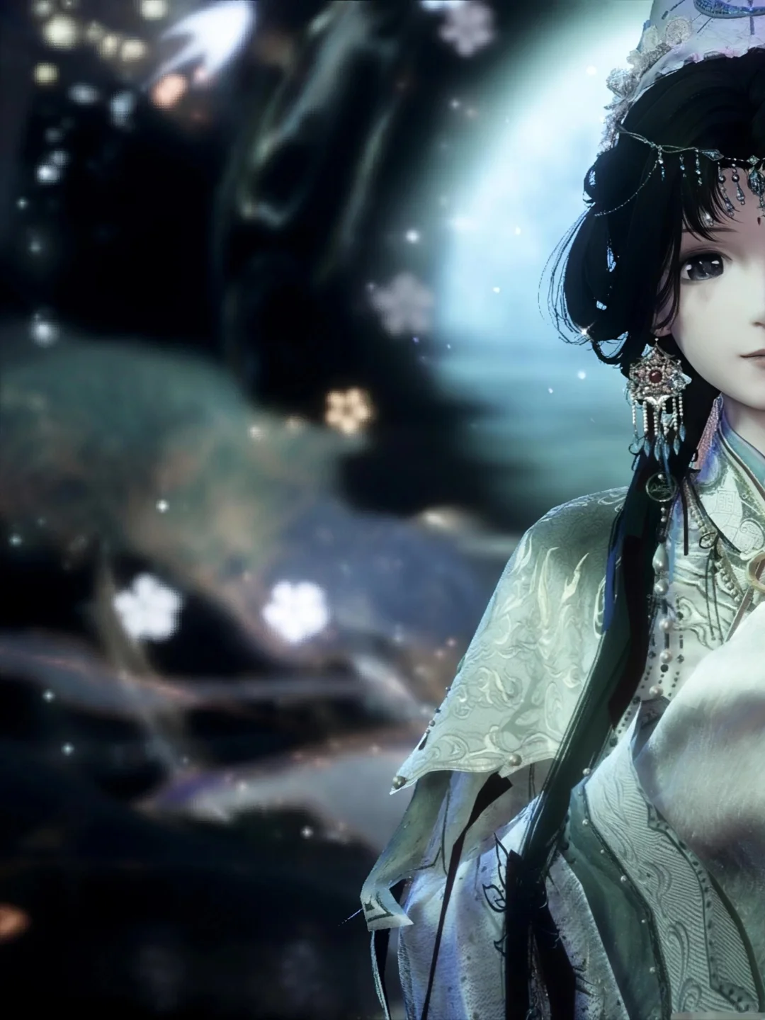 “美淑人之妖艳，因盼睐而倾城”