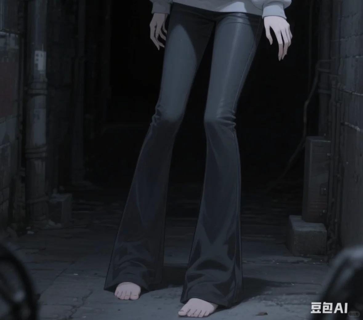 微喇裤要光脚，杀伤力才是最大的