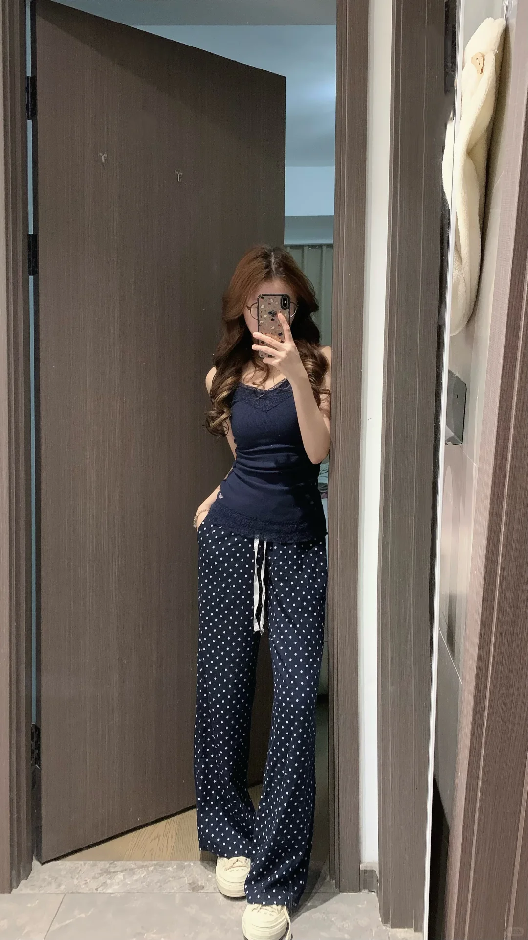 Hollister新款波点裤➕红标蕾丝吊带全色试穿