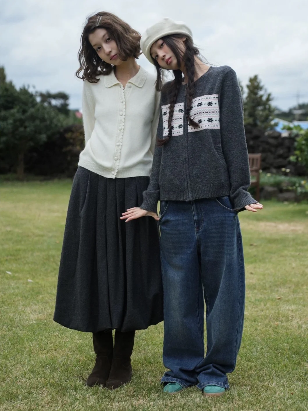 “韩女松弛感”日常复古穿搭：botanique