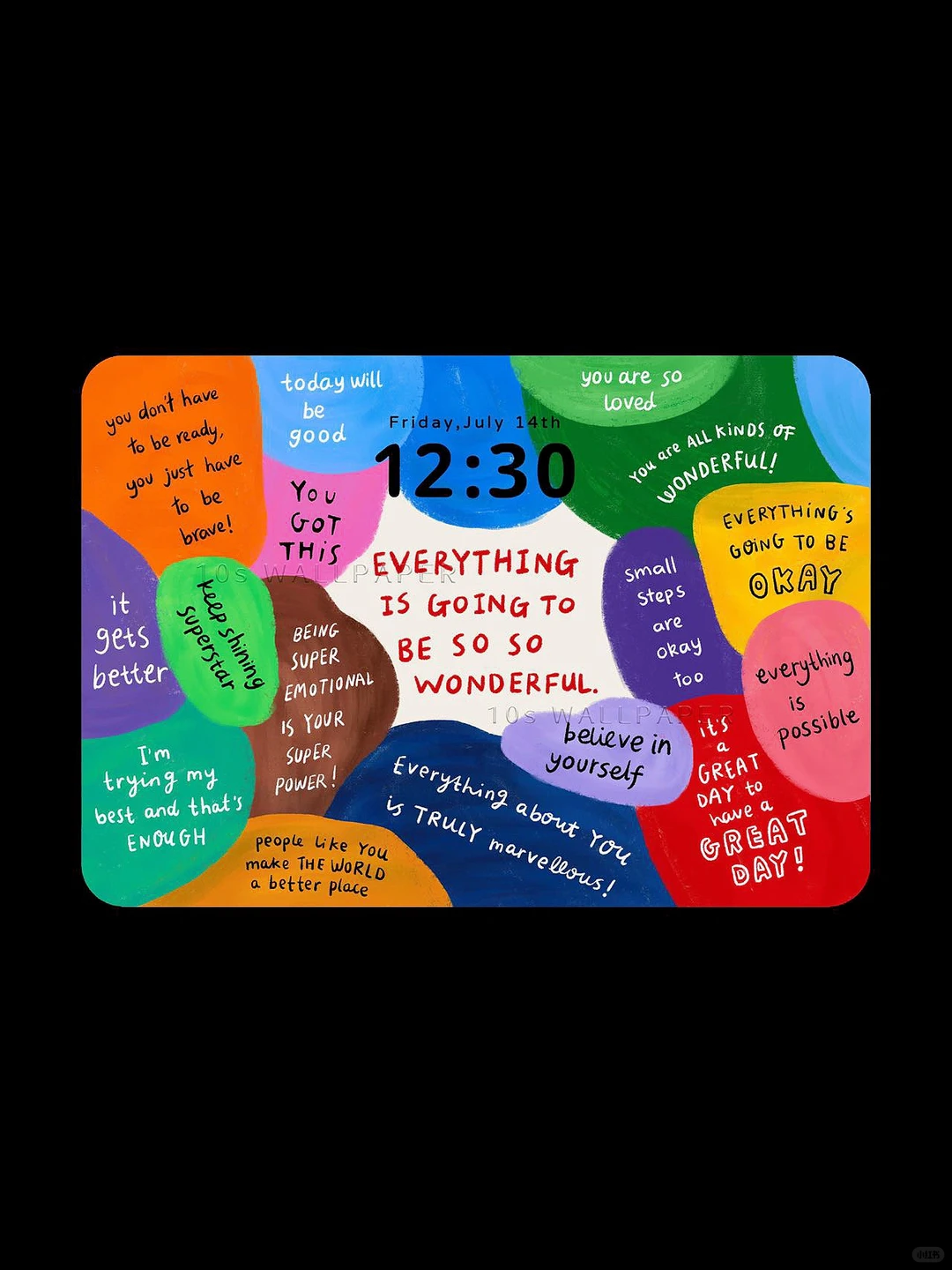 自我提醒iPad壁纸｜积极的人生态度