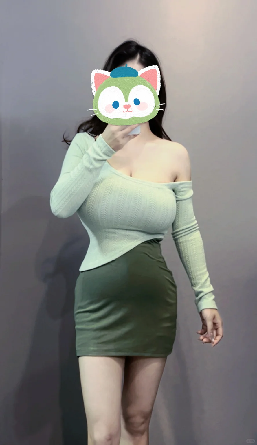 大胸穿搭｜好清新的绿色！
