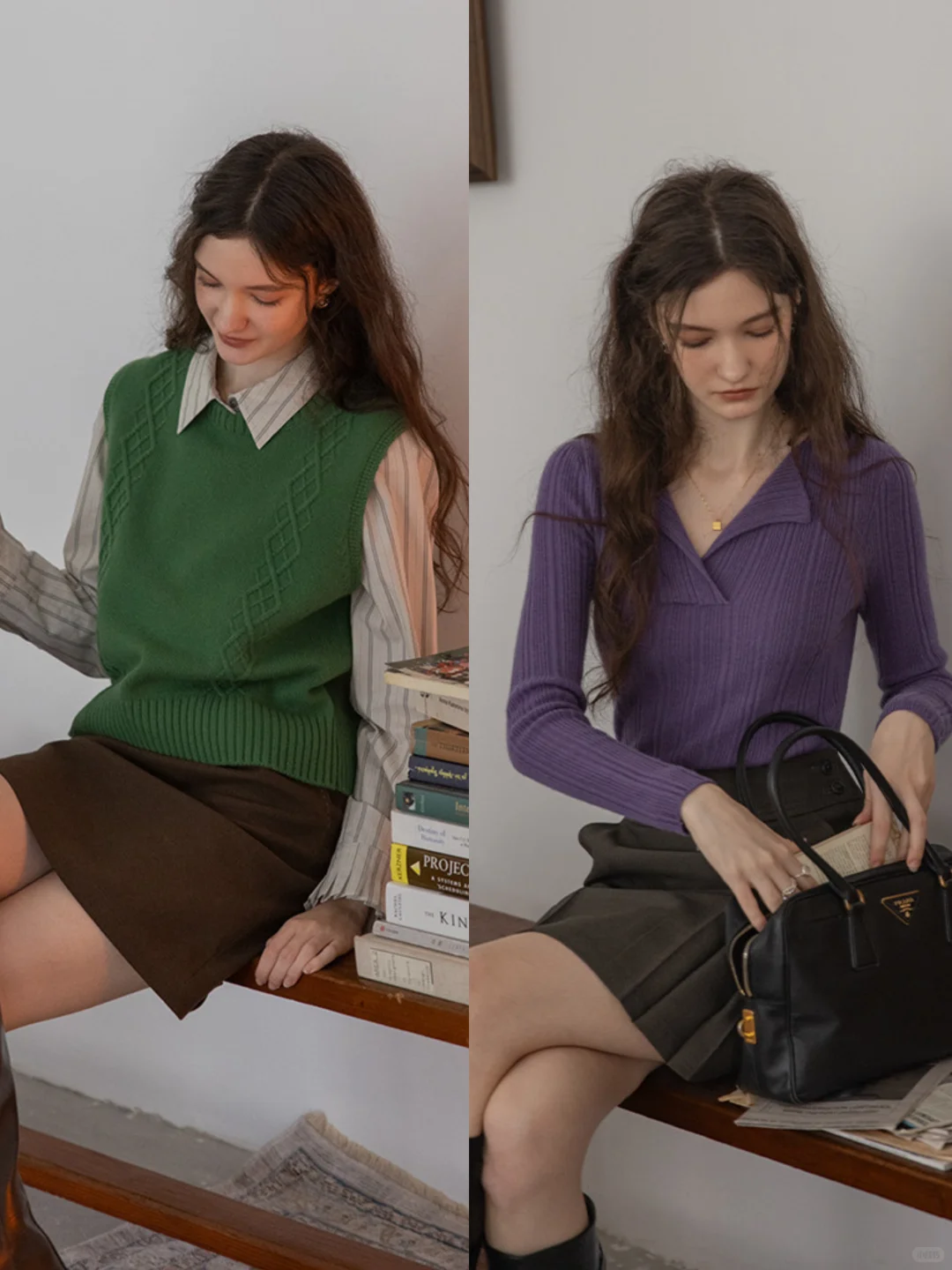 “法式复古”艺术系女生穿搭：Dailyart