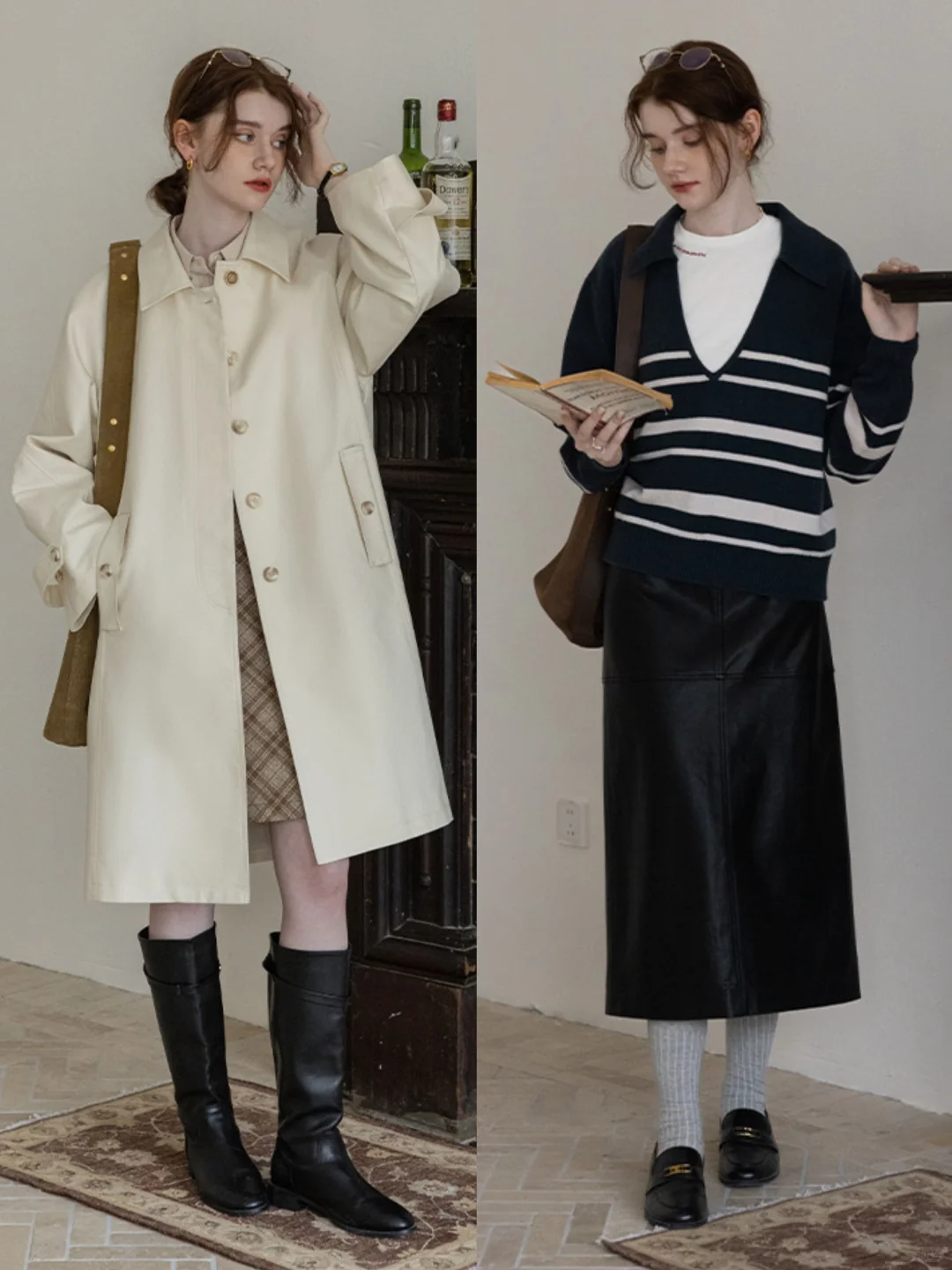 “法式复古”艺术系女生穿搭：Dailyart