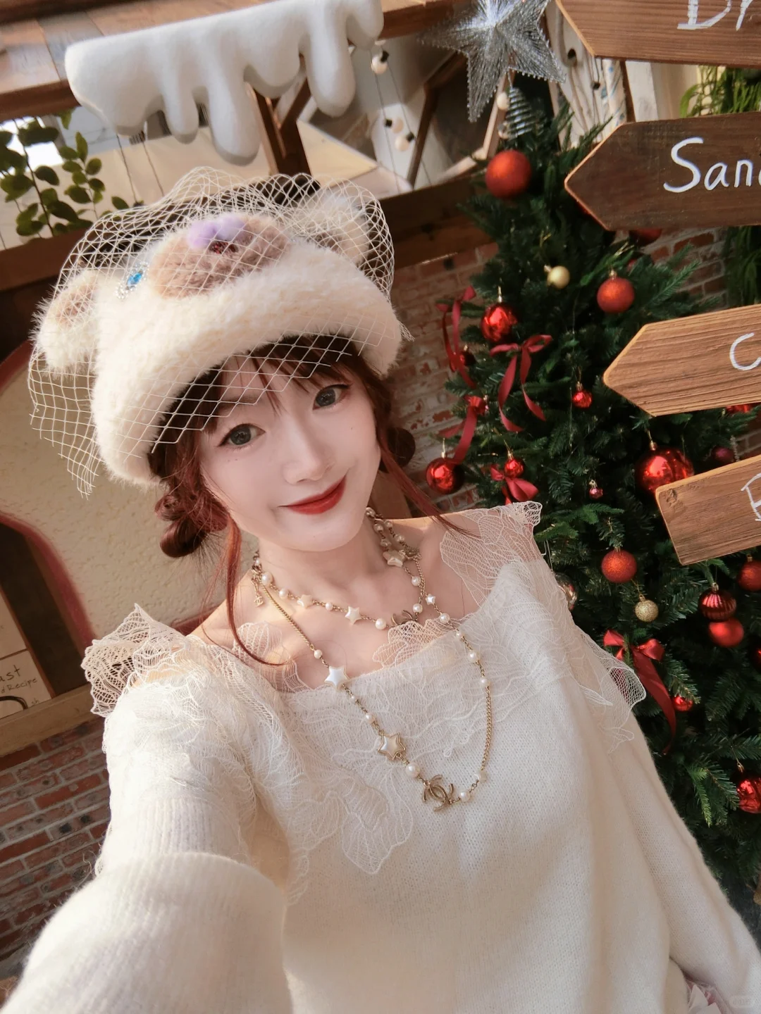 Snidel 秋冬精致蕾丝毛衣|Ootd