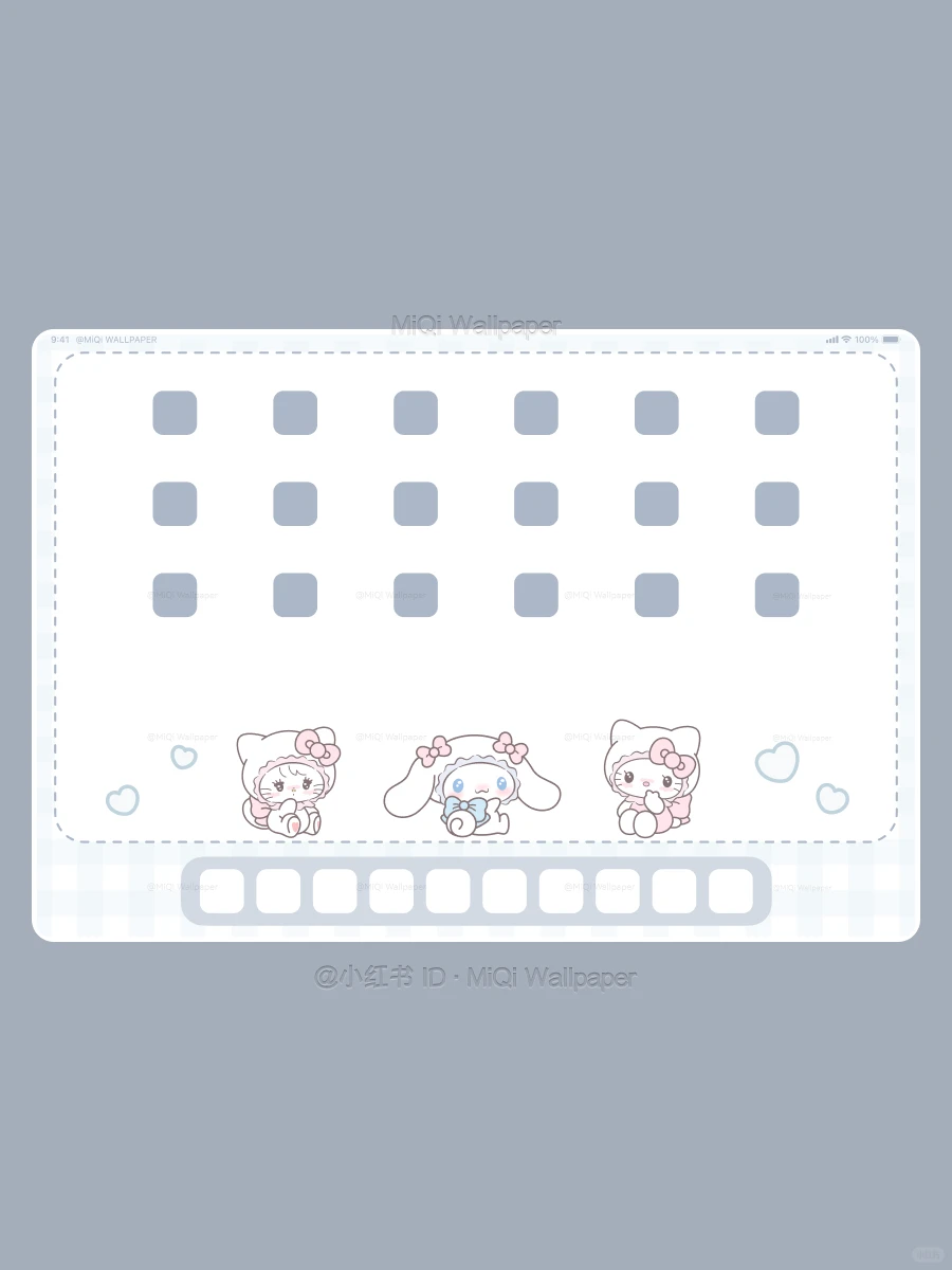 246｜Kitty与可爱玉桂狗｜平板壁纸