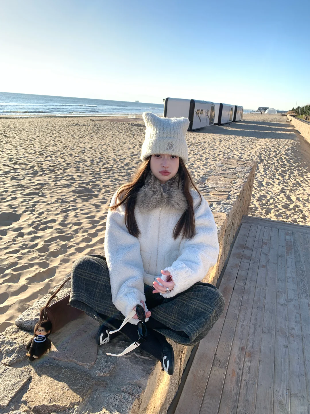 🌊冬天的海边真是好适合松弛感穿搭