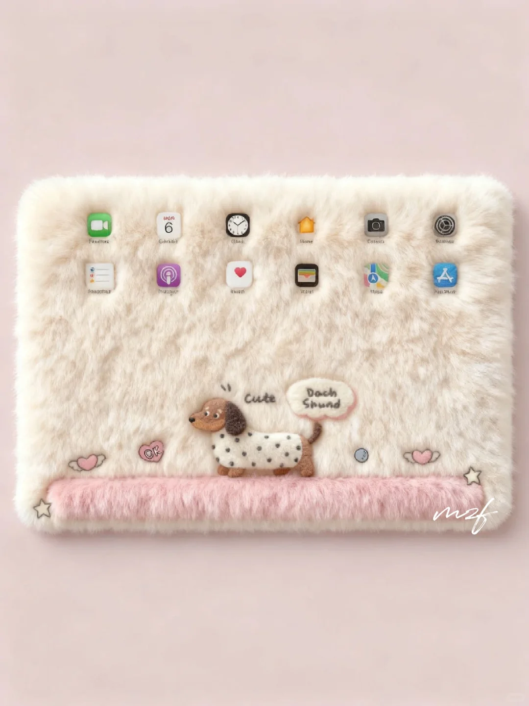 IPad壁纸|是可爱的毛茸茸腊肠狗耶🐶