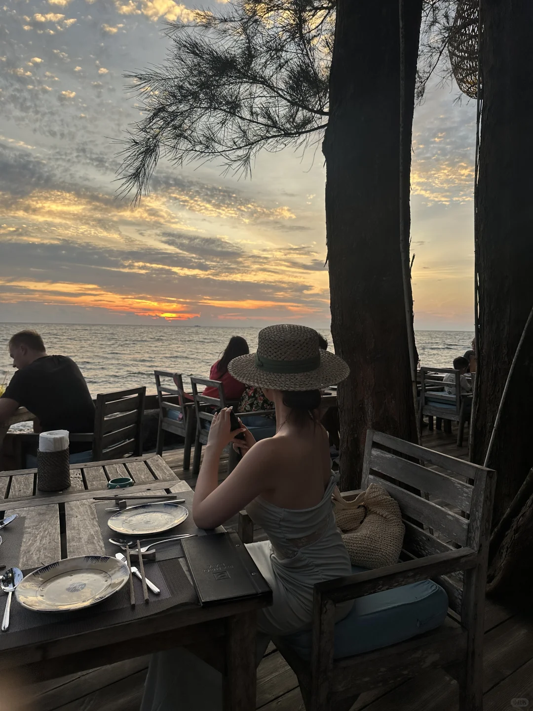 神级日落照片🌅海边餐厅真的浪漫爆了