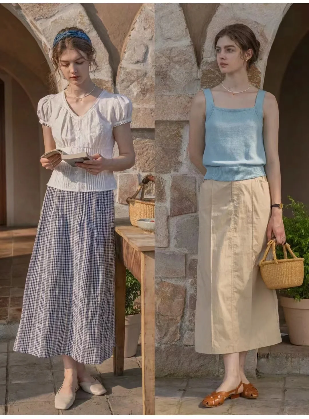 法式复古文艺系女生知识分子日常不费力穿搭