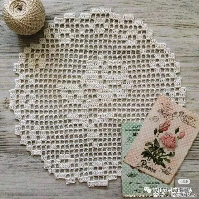 NO.004微钩♥玫瑰蕾丝花片B款（附图解）