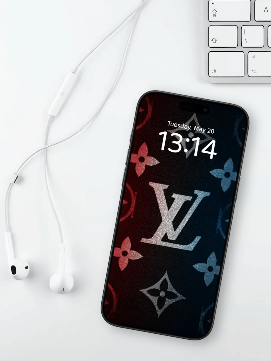 LV壁纸 l 红蓝配色