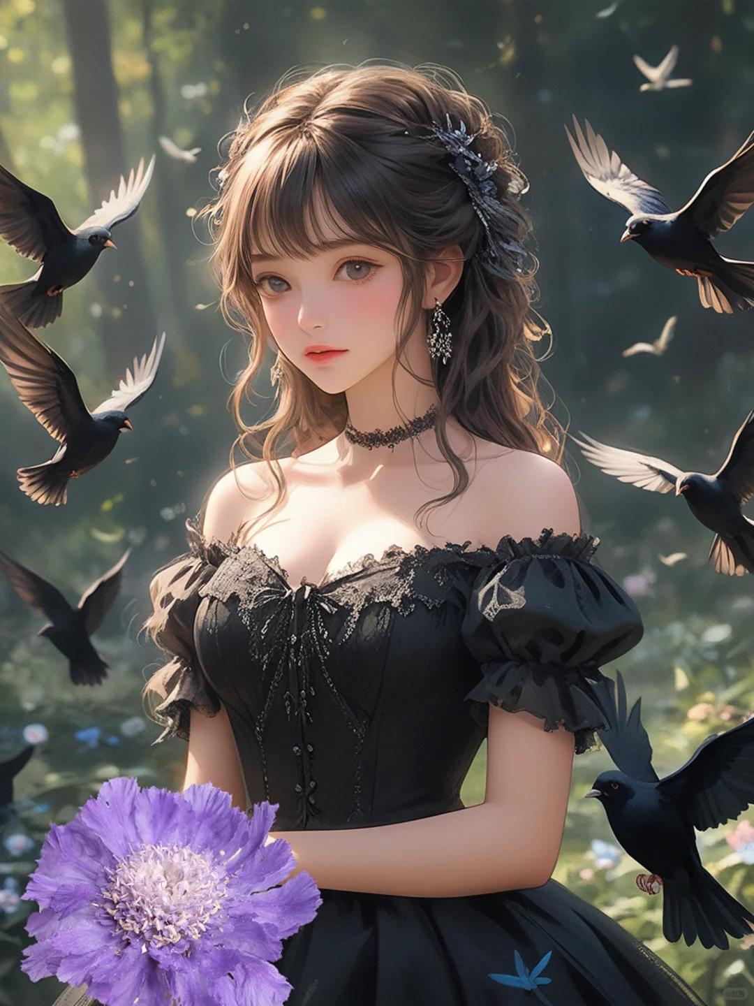 美丽优雅的天使公主女孩主角明星时尚大片