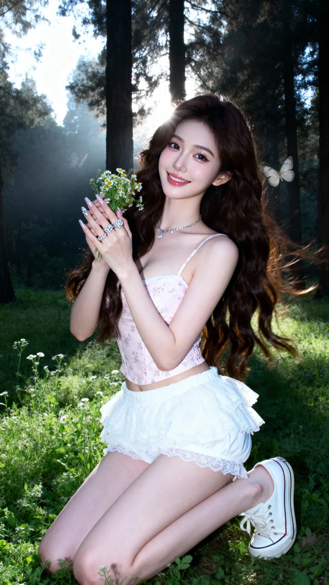 风吹发丝的温柔｜森林纯欲写真