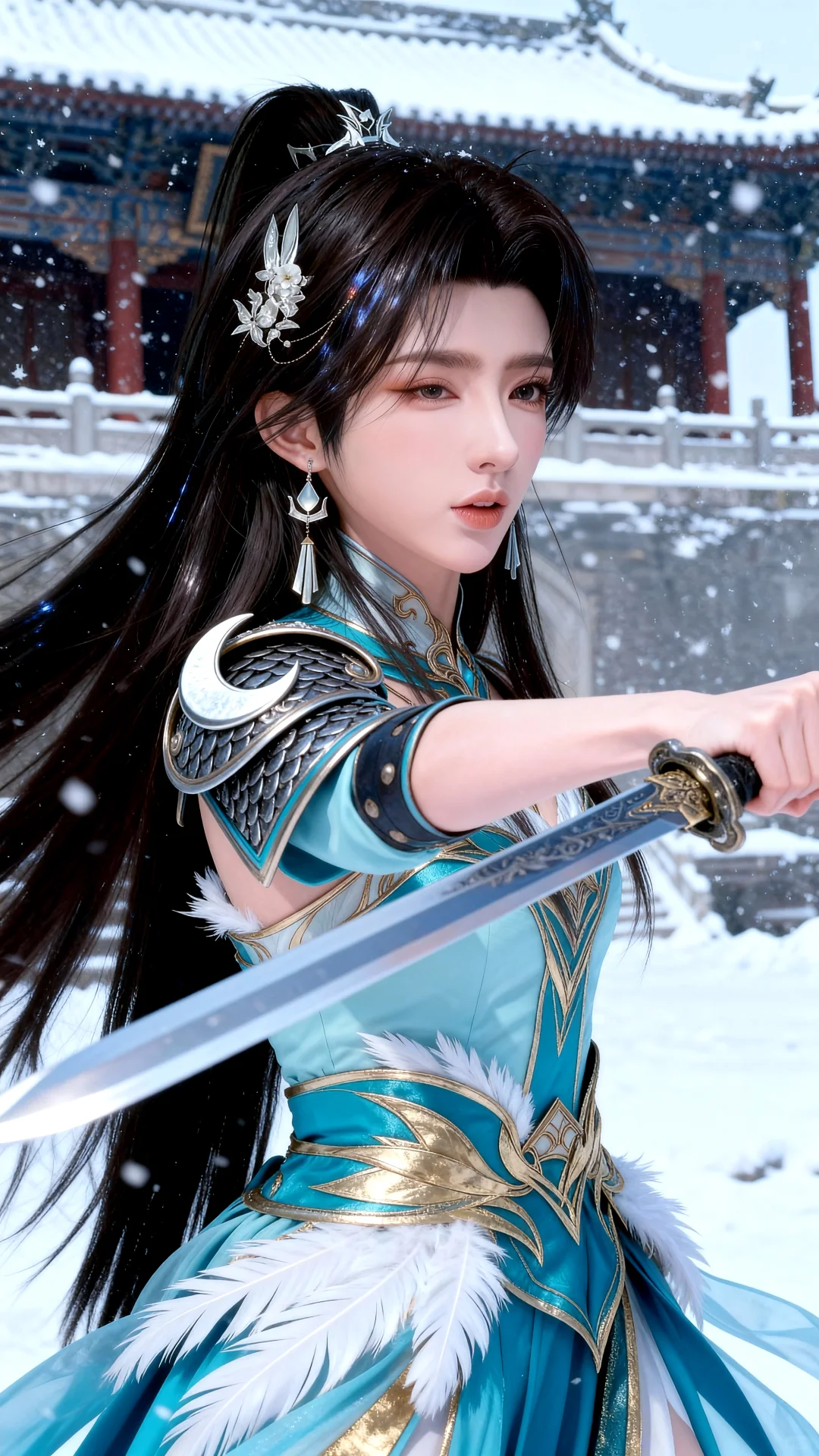 国漫女神｜萧薰儿斗破苍穹AI二次元动漫壁纸