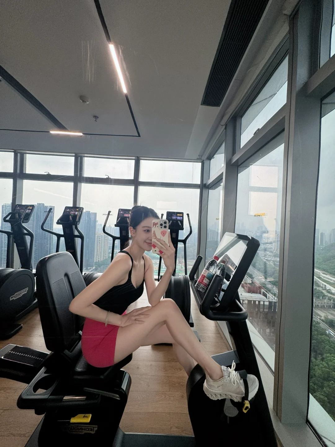 健身OOTD｜🖤black&pink💖