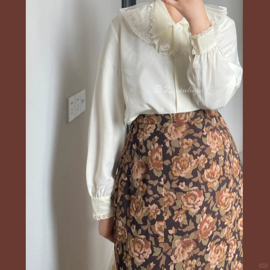 复古穿搭🎞vintage女孩一周不重样衬衫合集