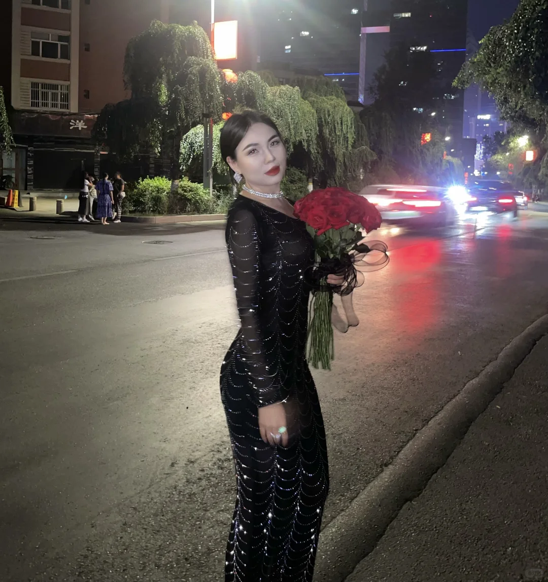 黑色迷人的夜 #成熟女🩵
