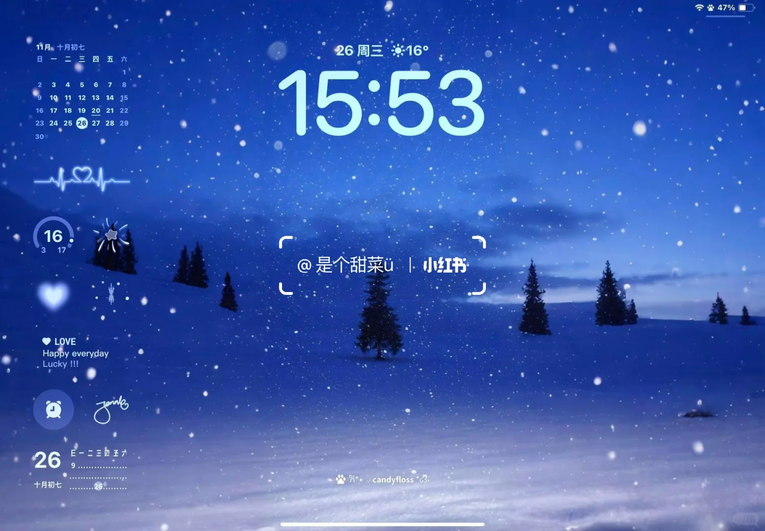 ipad 3D冬日高清壁纸 氛围感十足.！！