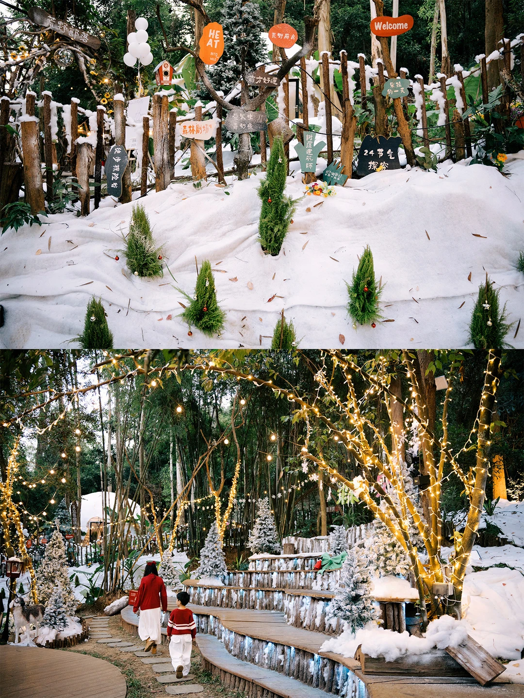 在东莞！这个森林营地氛围感拉满🎄