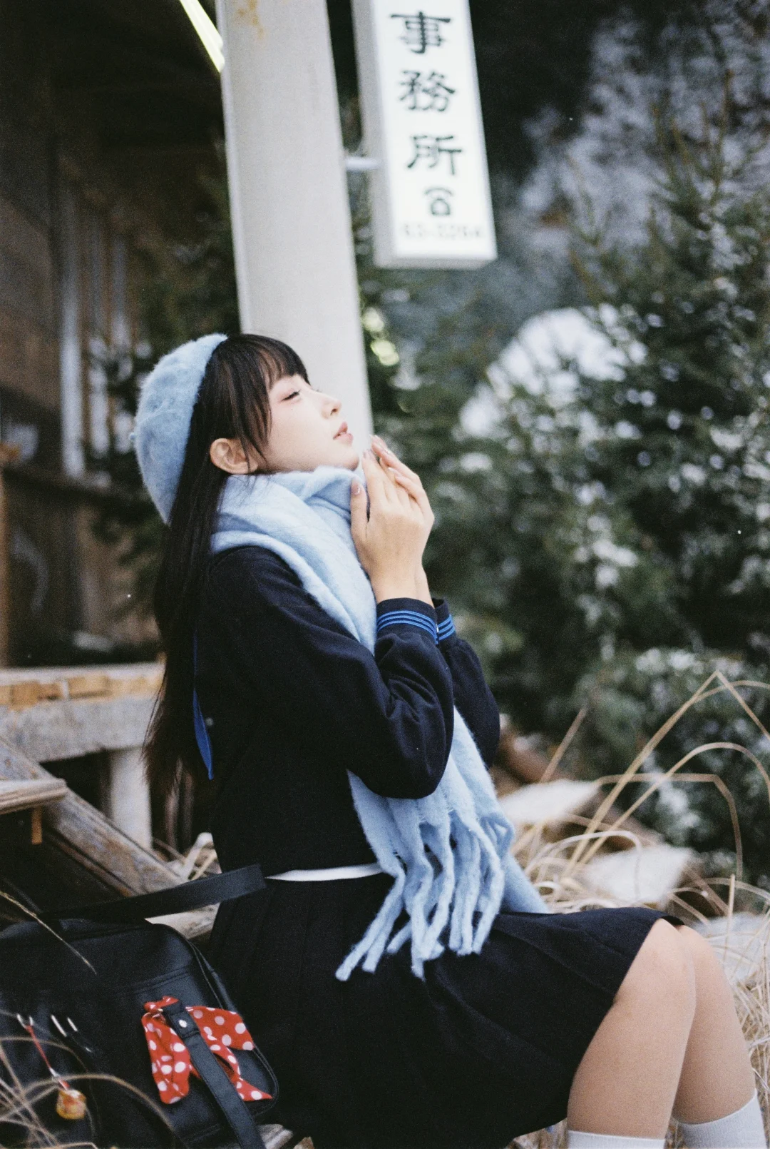 广州约拍｜胶片日系Jk雪景写真📷❄️