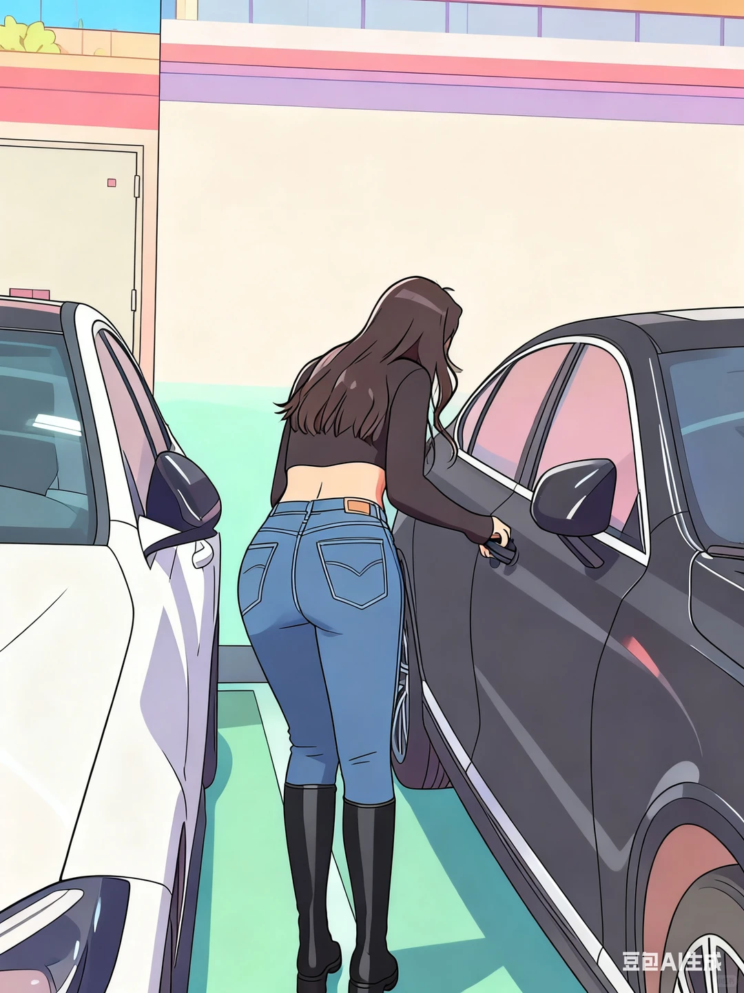 牛仔裤穿搭壁纸