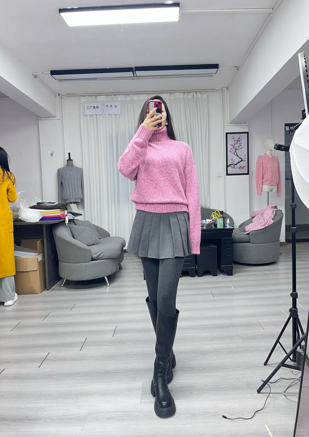 学当模特的第一天