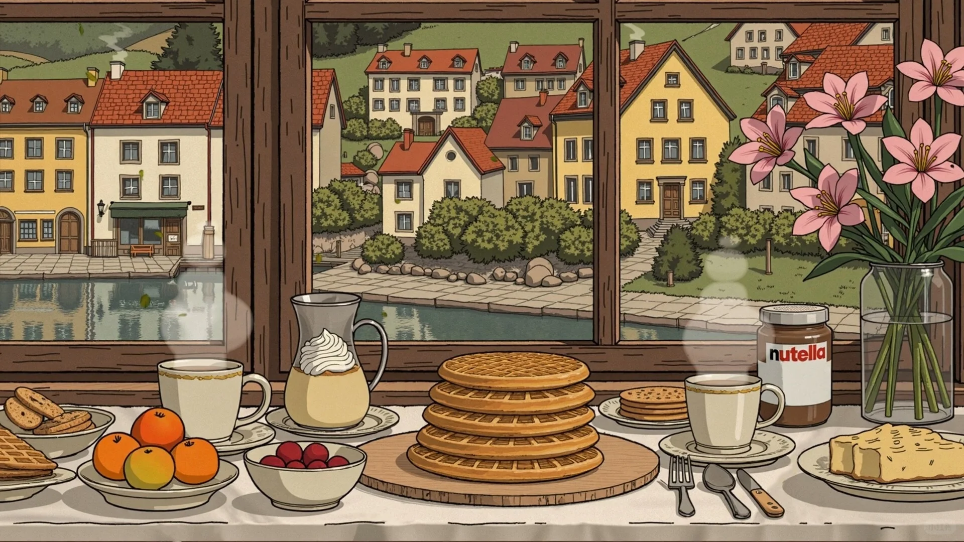 小憩一下｜iPad壁纸 手绘风