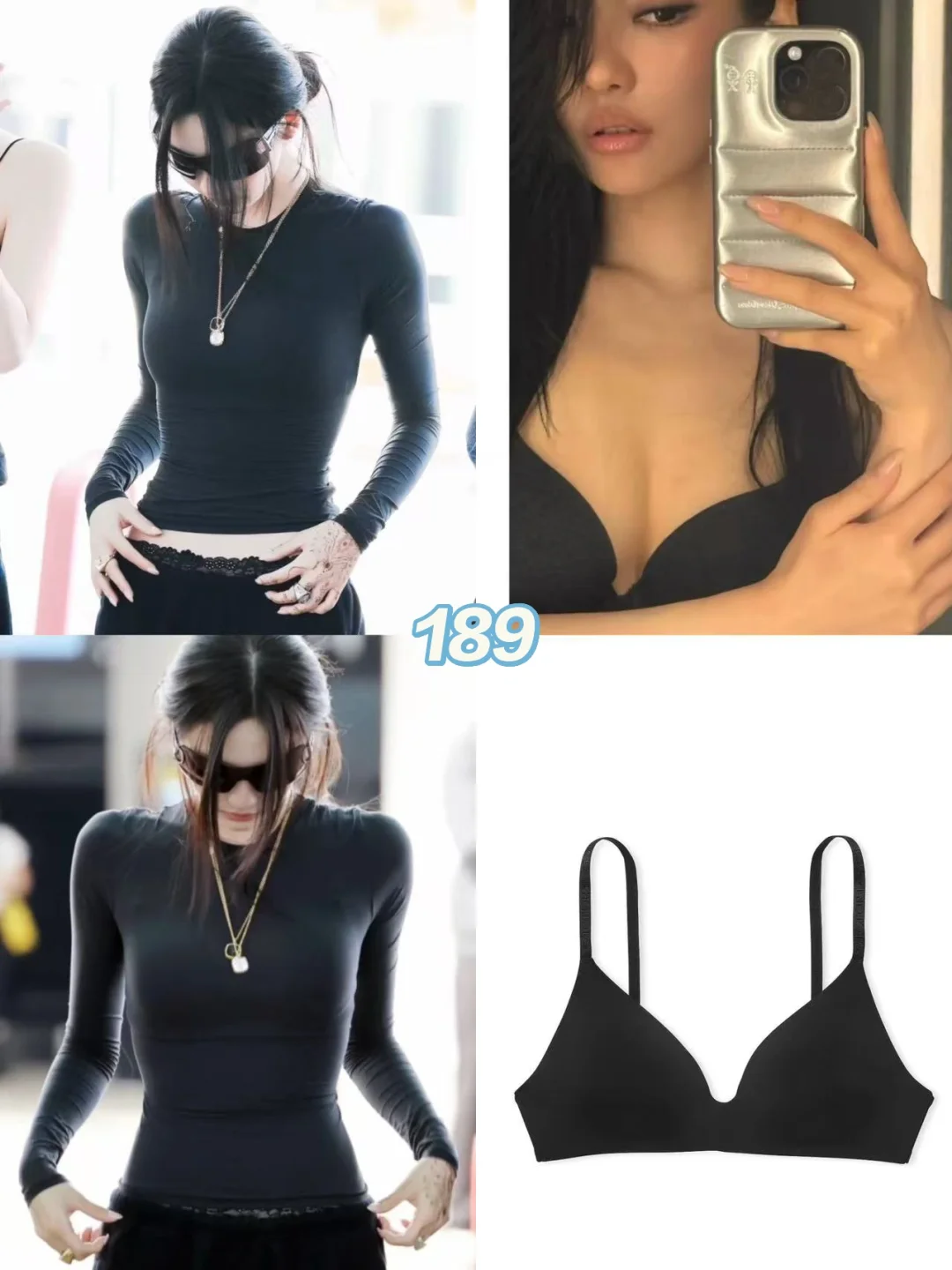 维秘黑五水钻内衣三张不到🤓