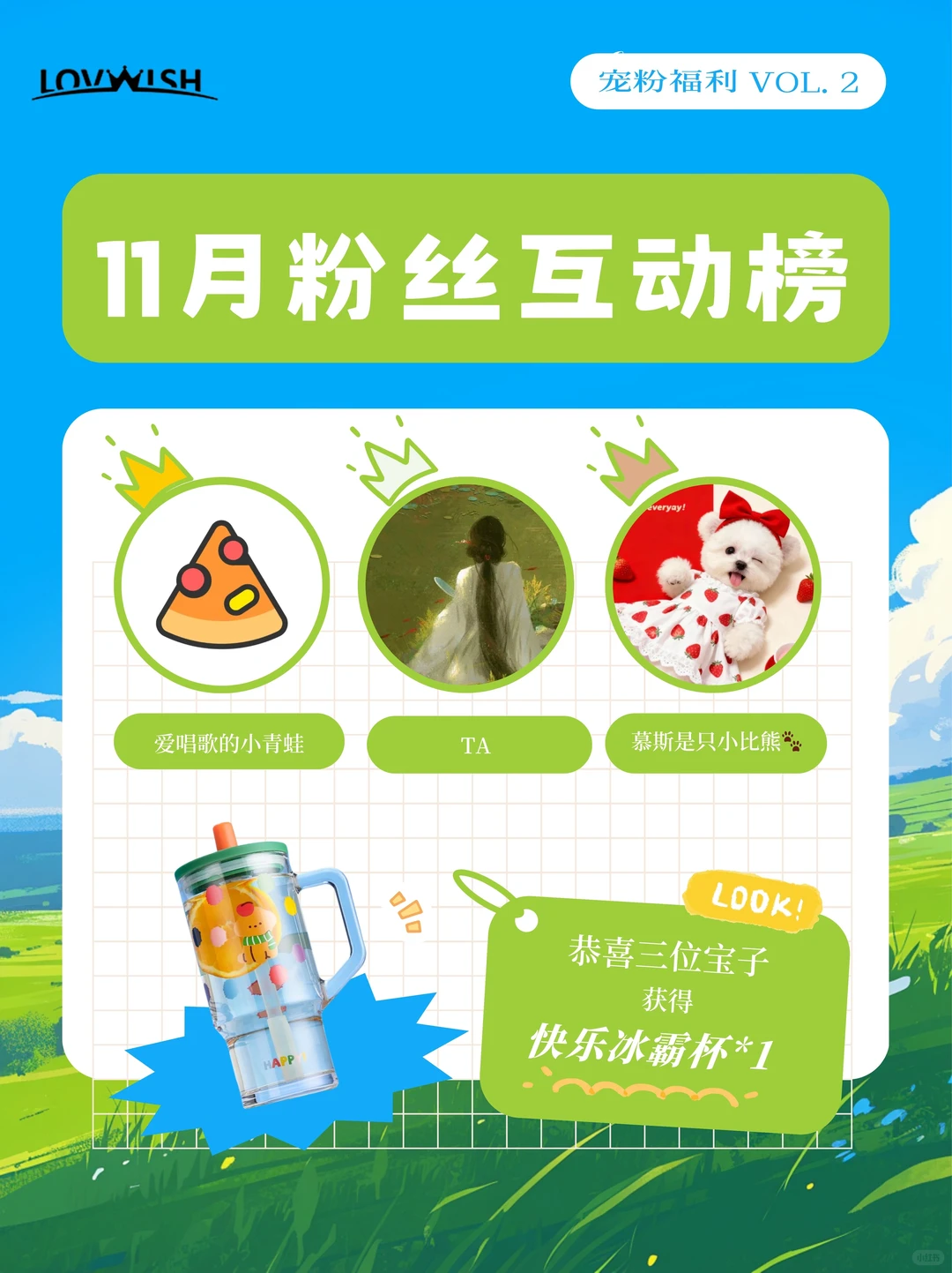 11月互动榜获奖名单公示🎉看看有没有你