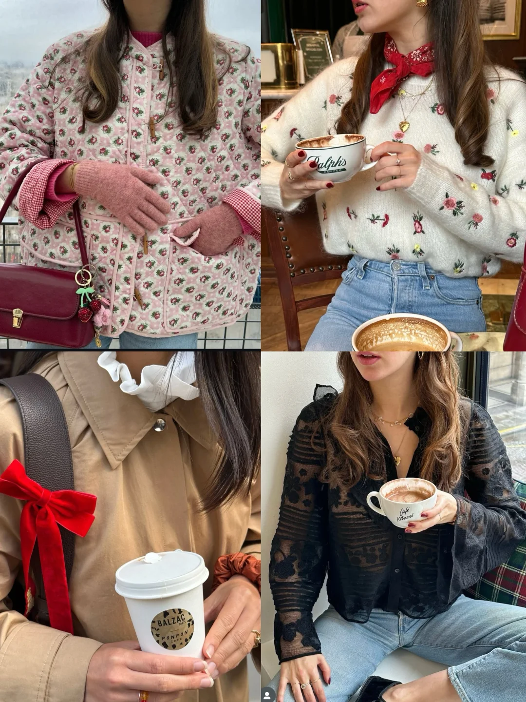 爱惨了法式复古穿搭！ootd