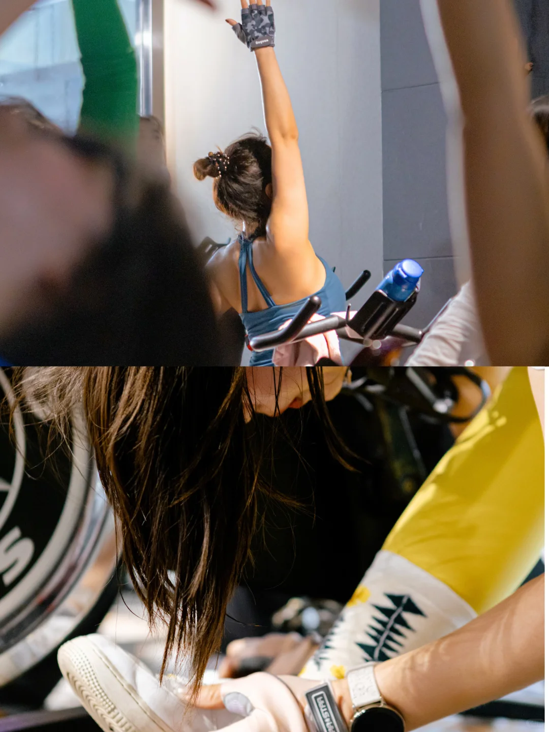 和姐妹们一起挥洒汗水💦