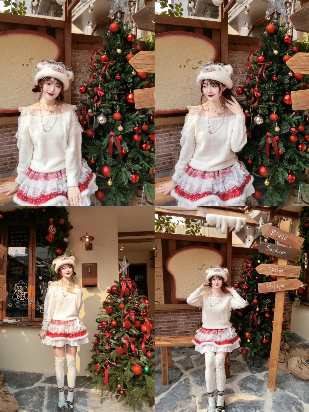 Snidel 秋冬精致蕾丝毛衣|Ootd