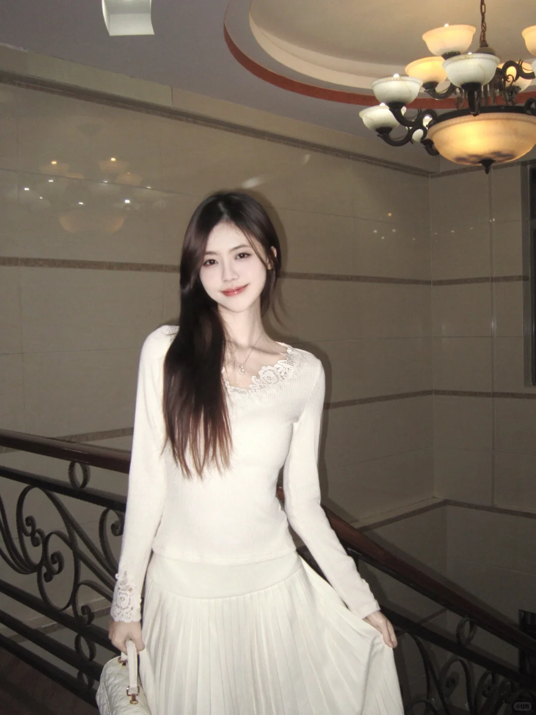 6w人看过的内搭蕾丝裙日常版！！好清冷