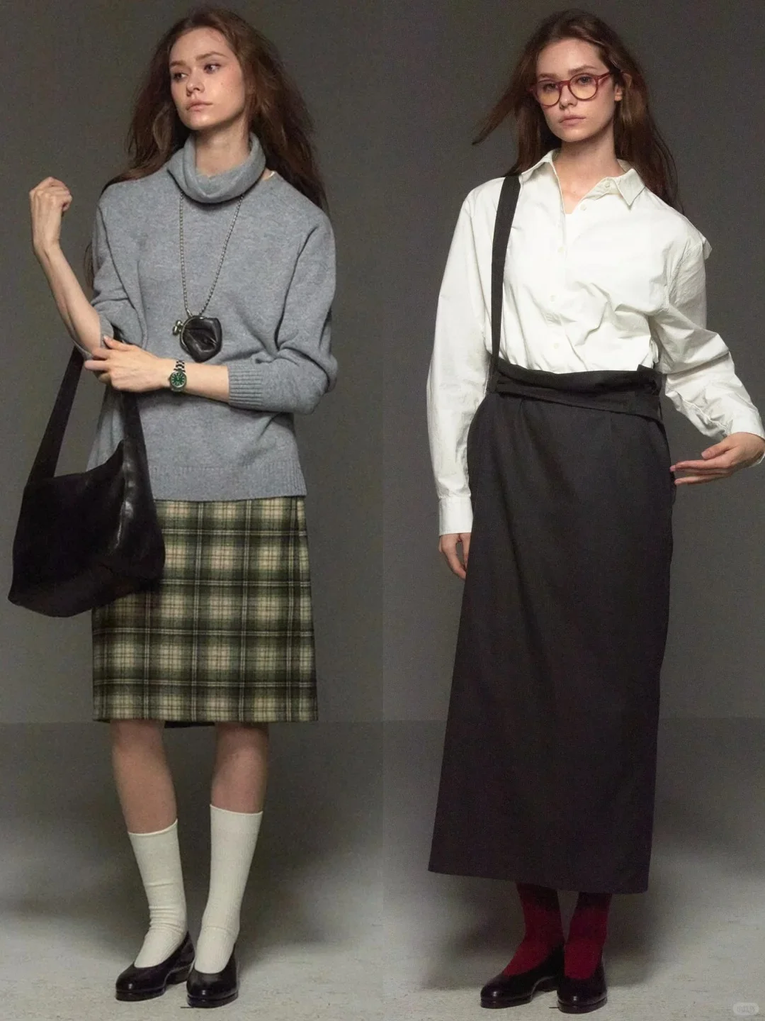 “时尚女编辑”90年代复古穿搭