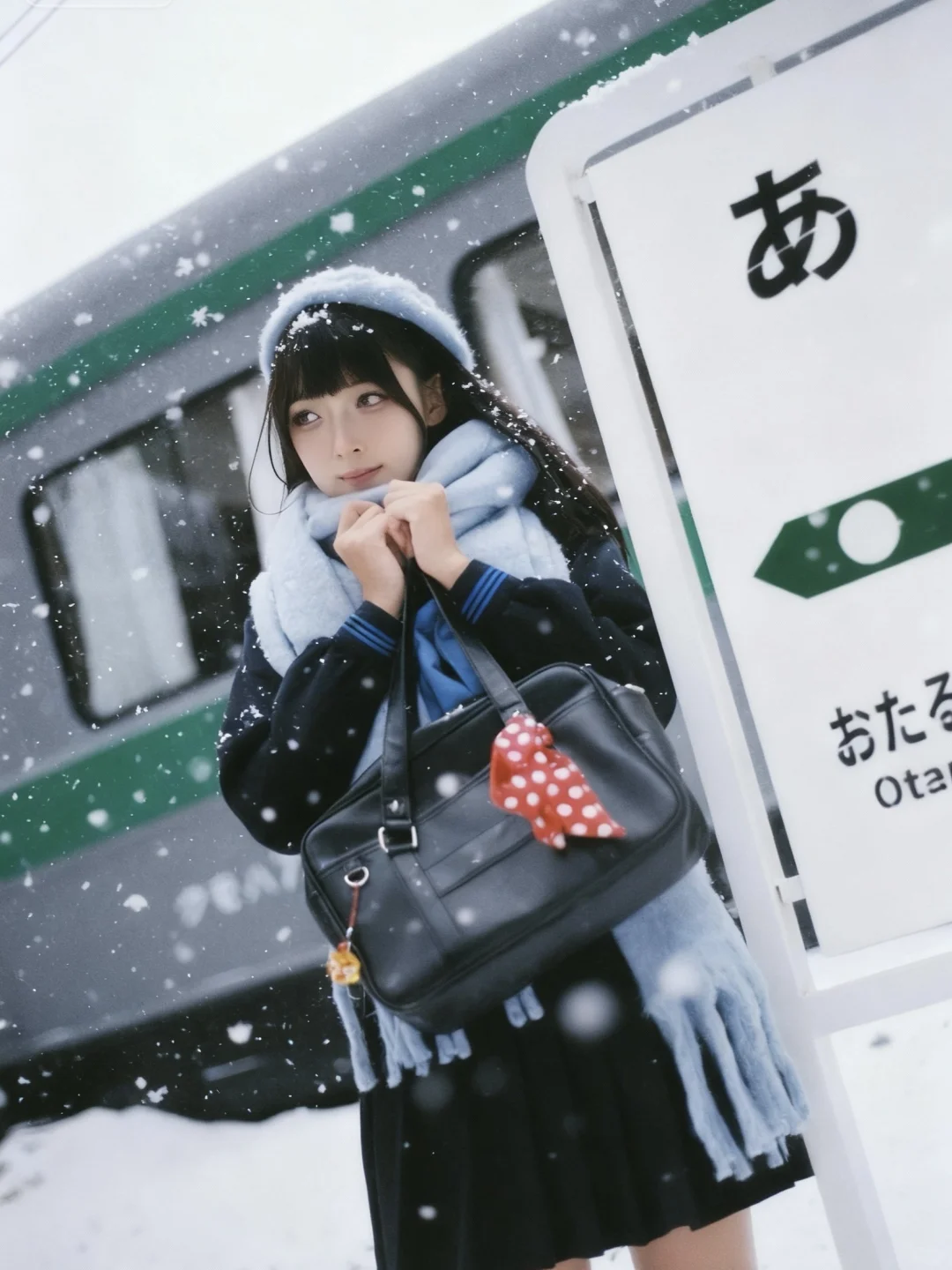 广州约拍｜胶片日系Jk雪景写真📷❄️