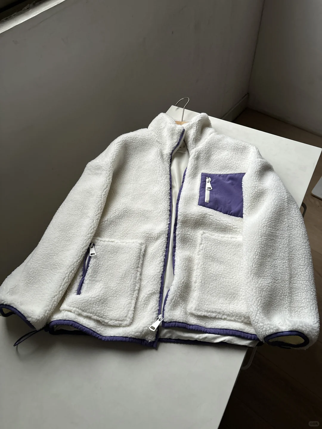 捡漏！时尚休闲外套 仿羊羔绒立领外套