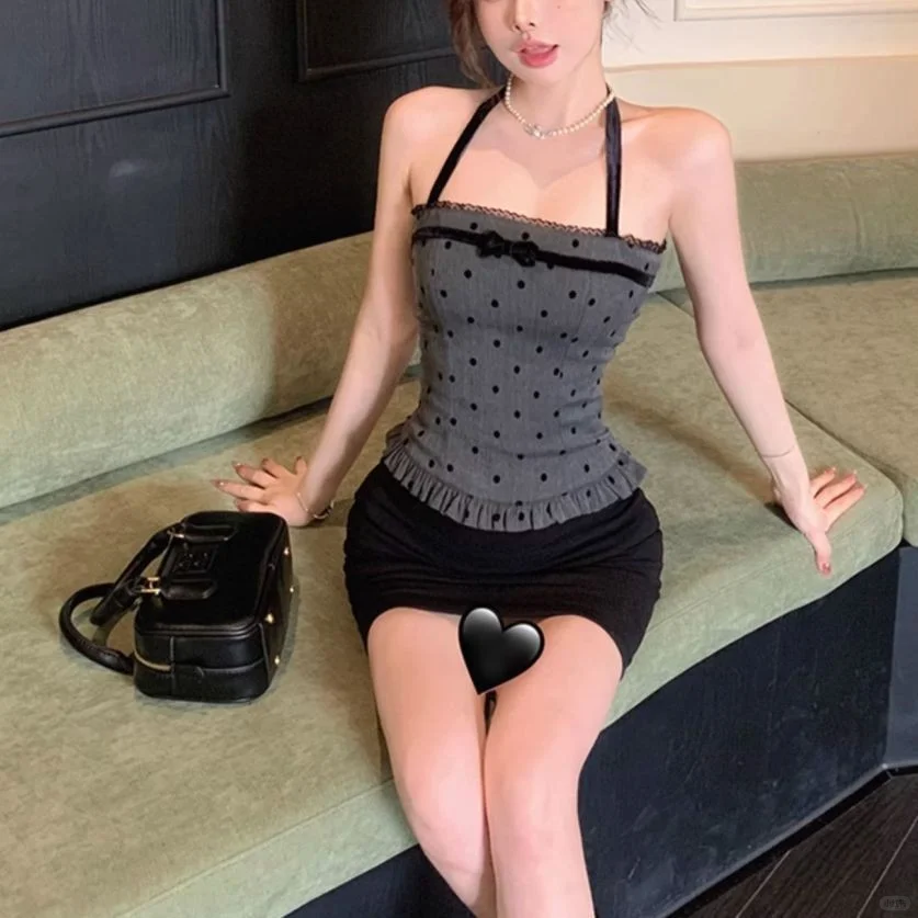 🖤短款挂脖显瘦绝了！