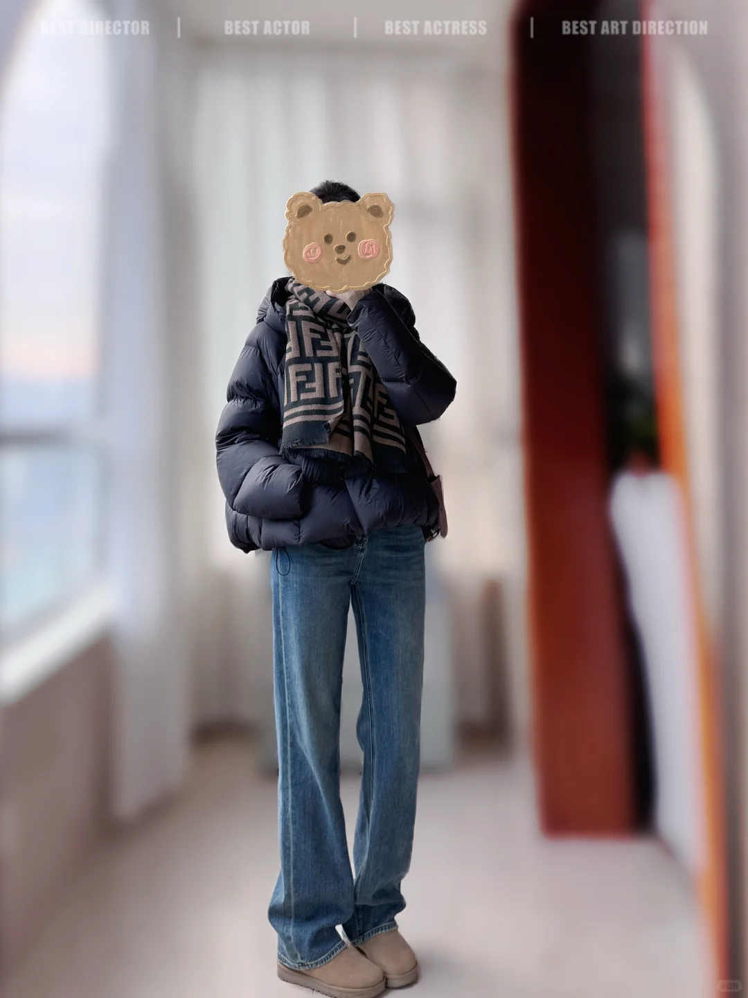 喜欢这种休闲穿搭～