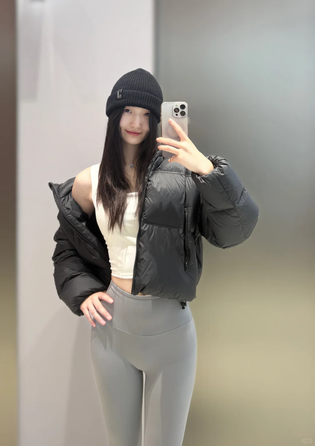 冬天·瑜伽裤穿搭