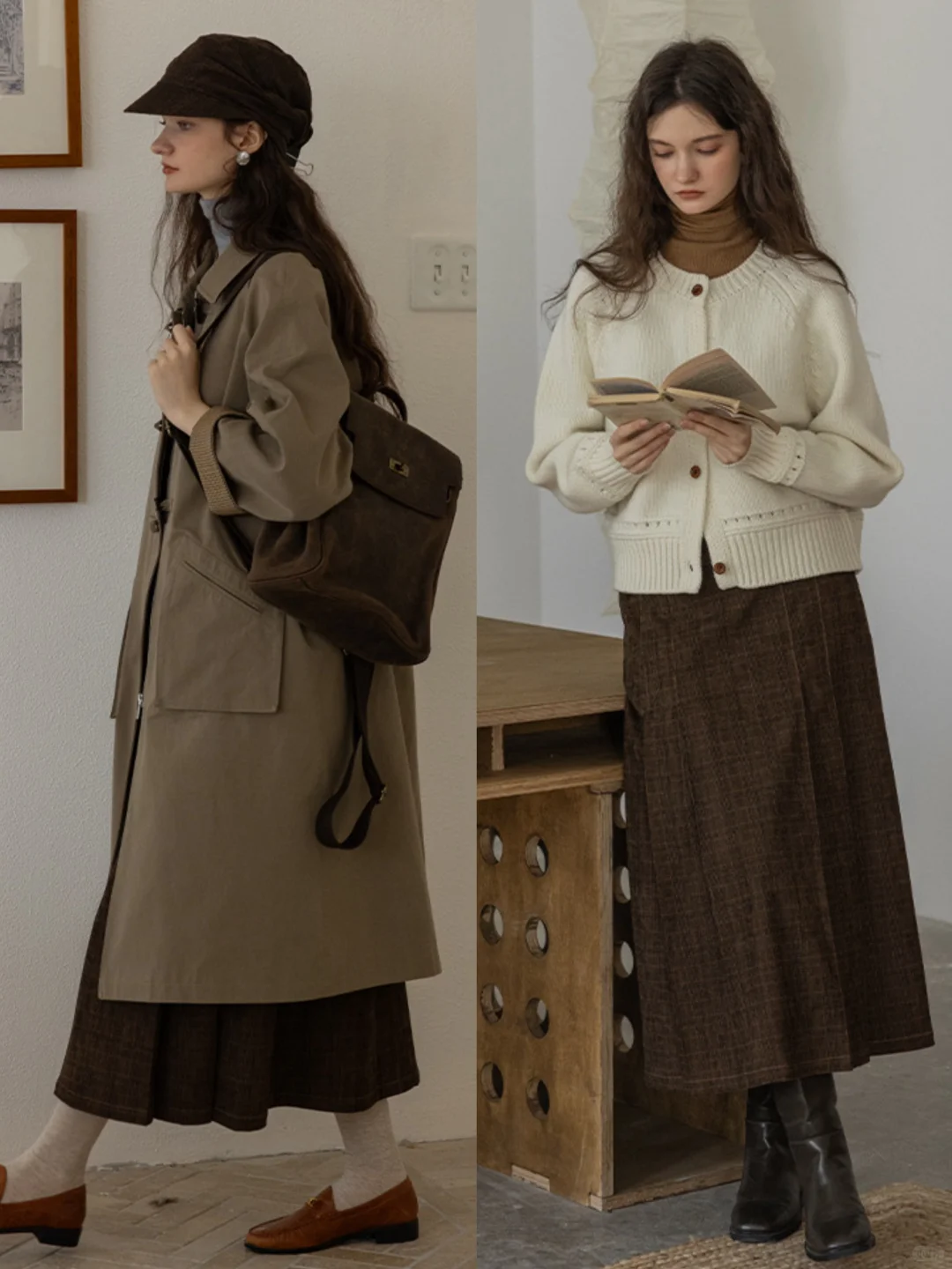 “法式复古”艺术系女生穿搭：Dailyart