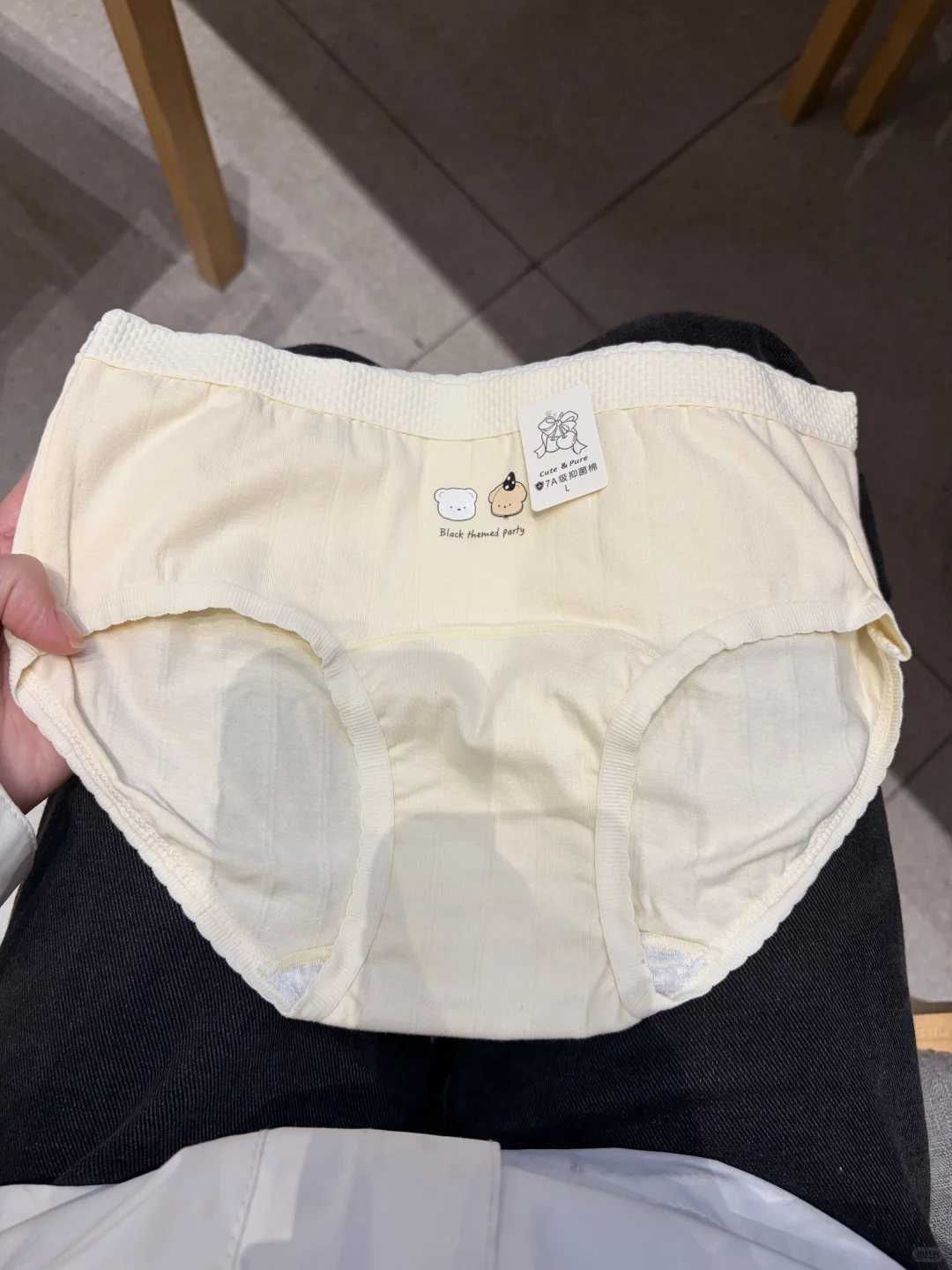 秋冬的棉内裤！有点厚度好舒服～