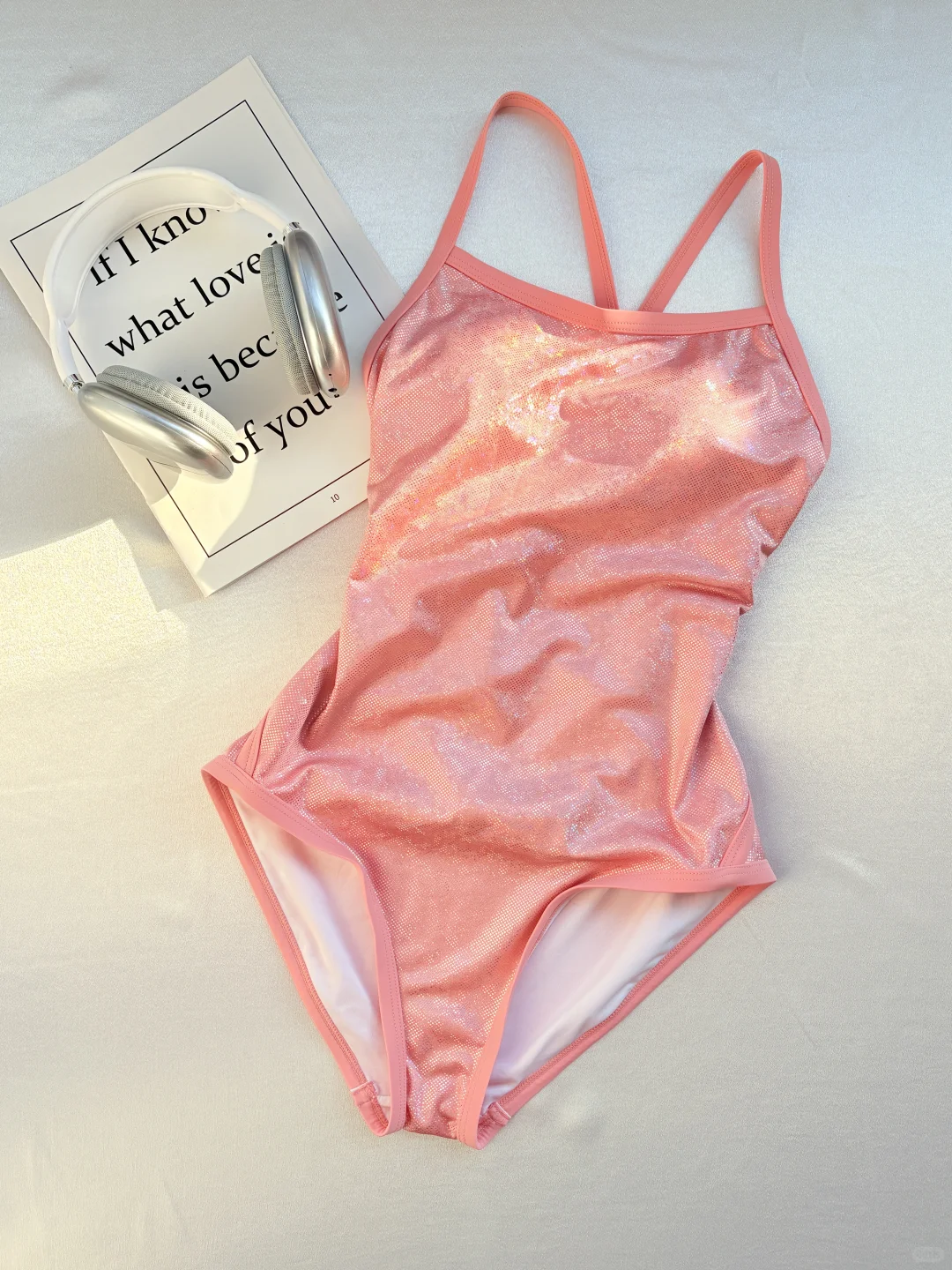 粉色系泳衣🎀🎀🎀真的太显白了！